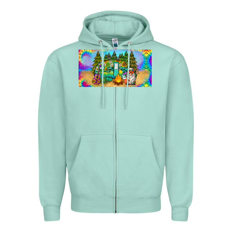 Hippie Soul License Plate Zipper Hoodie by BarkalooDesign | Teevron