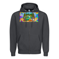 Smoke hippie soul license plate Zipper Hoodie - BarkalooDesign