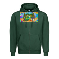 Sports Green hippie soul license plate Zipper Hoodie - BarkalooDesign