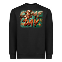 Black game day  lightning football Heavyweight Sweatshirt - BarkalooDesign