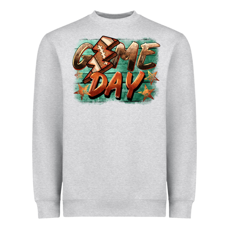 Game Day  Lightning Football Heavyweight Sweatshirt by BarkalooDesign | Teevron