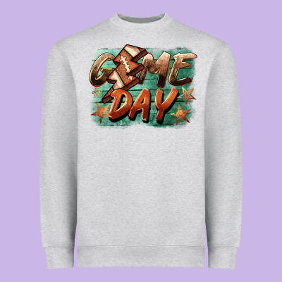 Game Day  Lightning Football Heavyweight Sweatshirt Designed By Barkaloodesign