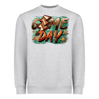 Heather Grey game day  lightning football Heavyweight Sweatshirt - BarkalooDesign