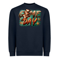 Navy game day  lightning football Heavyweight Sweatshirt - BarkalooDesign