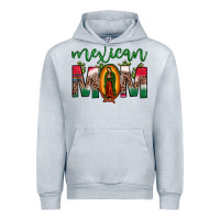 Heather Grey mexican mom our lady of guadalupe leopard Urban Hoodie - JahusDesignShop
