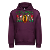 Mauve Wine mexican mom our lady of guadalupe leopard Urban Hoodie - JahusDesignShop