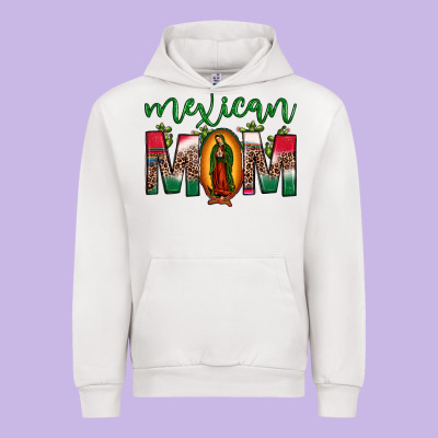 Mexican Mom Our Lady Of Guadalupe Leopard Urban Hoodie Designed By Jahusdesignshop