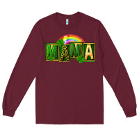 Burgundy St. Patricks Day mama Long Sleeve Tee - FaDigitalArtStudio