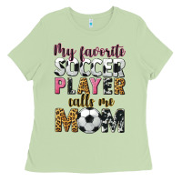 Matcha my favorite soccer player calls me mom Ladies Tee - CowGirlArtShop