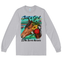 Moon Dust just a girl who loves horseshoe Long Sleeve Tee - RanaPortraitStore