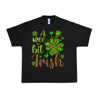 Black St. Patrick's A wee bit irish Urban Heavy Tee - OliviaCreatesArt