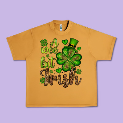 St. Patrick's A Wee Bit Irish Urban Heavy Tee Designed By Oliviacreatesart