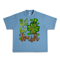 Pebble Blue St. Patrick's A wee bit irish Urban Heavy Tee - OliviaCreatesArt