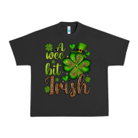 Pigment Black St. Patrick's A wee bit irish Urban Heavy Tee - OliviaCreatesArt