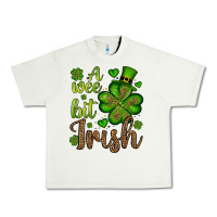 Pistachio St. Patrick's A wee bit irish Urban Heavy Tee - OliviaCreatesArt