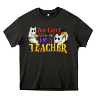 Asphalt You Can't Scare Me I'm a Teacher Heavy Core Tee - texasbilliewilder