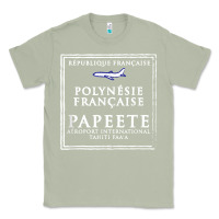 Matcha papeete tahiti passport stamp vacation travel t shirt Classic Tee - maiPhamDesign