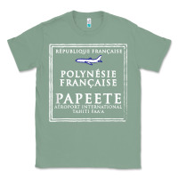 Sage papeete tahiti passport stamp vacation travel t shirt Classic Tee - maiPhamDesign