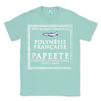 Seafoam papeete tahiti passport stamp vacation travel t shirt Classic Tee - maiPhamDesign
