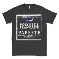 Smoke papeete tahiti passport stamp vacation travel t shirt Classic Tee - maiPhamDesign
