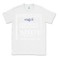 White papeete tahiti passport stamp vacation travel t shirt Classic Tee - maiPhamDesign