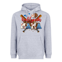 Heather Grey ballpark mama Heavyweight Hoodie - AdoDesignShop
