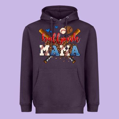 Ballpark Mama Heavyweight Hoodie Designed By Adodesignshop