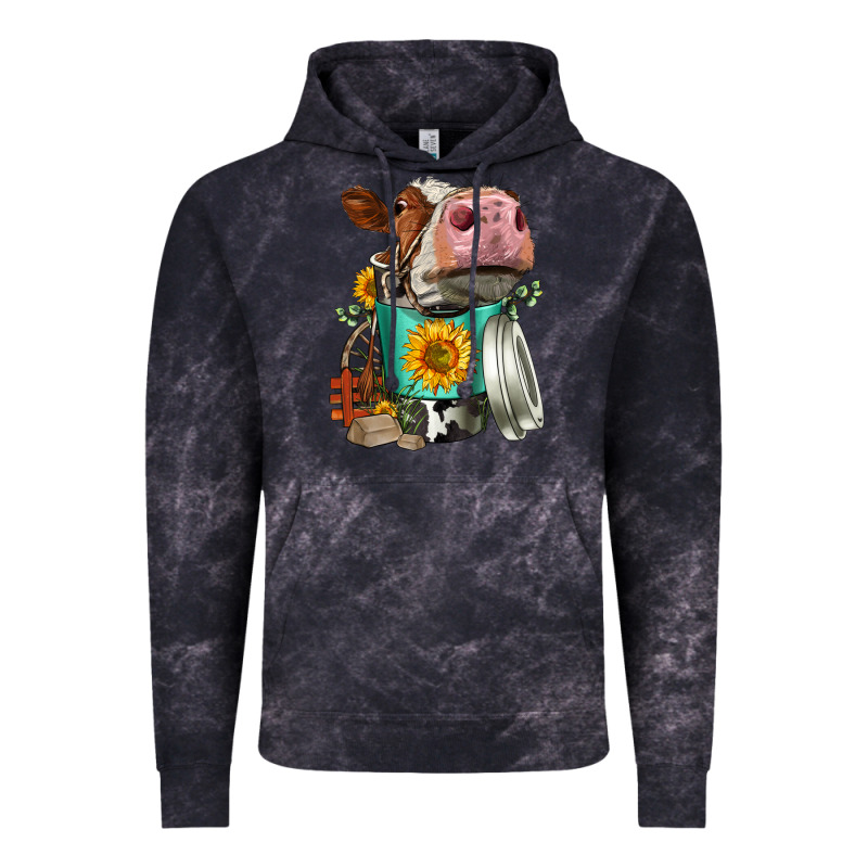 Simmental Cow Coffee Cup Vintage Hoodie by FaDigitalArtStudio | Teevron