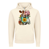 Vintage Artic Simmental Cow Coffee Cup Vintage Hoodie - FaDigitalArtStudio