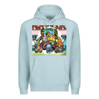 Blue Mist easter Premium Hoodie - CowhideDigitalArt