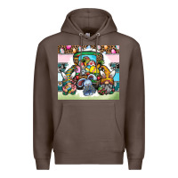 Coffee easter Premium Hoodie - CowhideDigitalArt