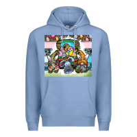 Colony Blue easter Premium Hoodie - CowhideDigitalArt