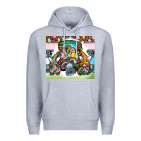 Heather Grey easter Premium Hoodie - CowhideDigitalArt