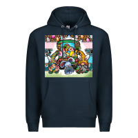 Navy easter Premium Hoodie - CowhideDigitalArt