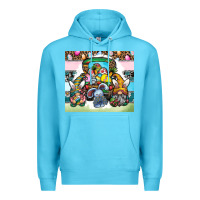 Ocean Blue easter Premium Hoodie - CowhideDigitalArt