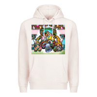 Pale Pink easter Premium Hoodie - CowhideDigitalArt