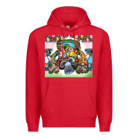 Red easter Premium Hoodie - CowhideDigitalArt