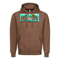Chestnut flamingo mom license plate Zipper Hoodie - BarkalooDesign