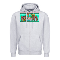 Heather Grey flamingo mom license plate Zipper Hoodie - BarkalooDesign