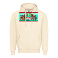 Sandshell flamingo mom license plate Zipper Hoodie - BarkalooDesign