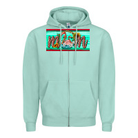 Seafoam flamingo mom license plate Zipper Hoodie - BarkalooDesign