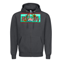 Smoke flamingo mom license plate Zipper Hoodie - BarkalooDesign