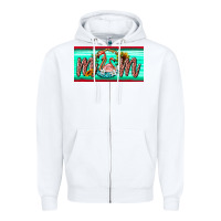 White flamingo mom license plate Zipper Hoodie - BarkalooDesign