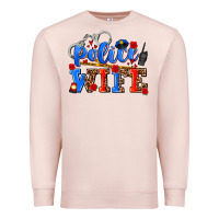 Pale Pink police wife Premium Sweatshirt - AdoDesignShop