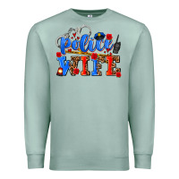 Seafoam police wife Premium Sweatshirt - AdoDesignShop