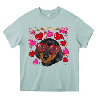 Arona valentine's day  dachshund puppy Heavy Core Tee - RanaPortraitStore