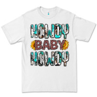 White Western Howdy Baby Howdy Premium Tee - HowdyJamesFarm