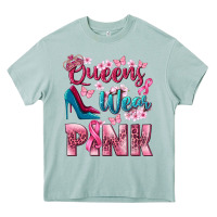 Arona Queens wear pink Breast Cancer Heavy Core Tee - NancyCooperArtShop