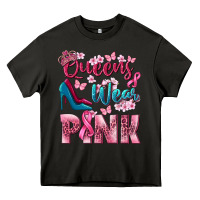 Asphalt Queens wear pink Breast Cancer Heavy Core Tee - NancyCooperArtShop