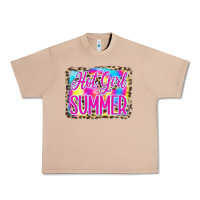 Burro Hot Girl Summer Tie Dye Leopard Urban Heavy Tee - CowCowDesign